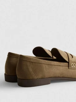 „By Coleen“ Pennyloafer in Wildleder-Optik