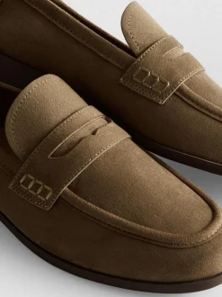 „By Coleen“ Pennyloafer in Wildleder-Optik