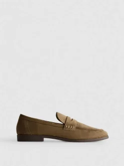 „By Coleen“ Pennyloafer in Wildleder-Optik
