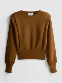 „By Coleen“ Pullover mit strukturierten Schultern
