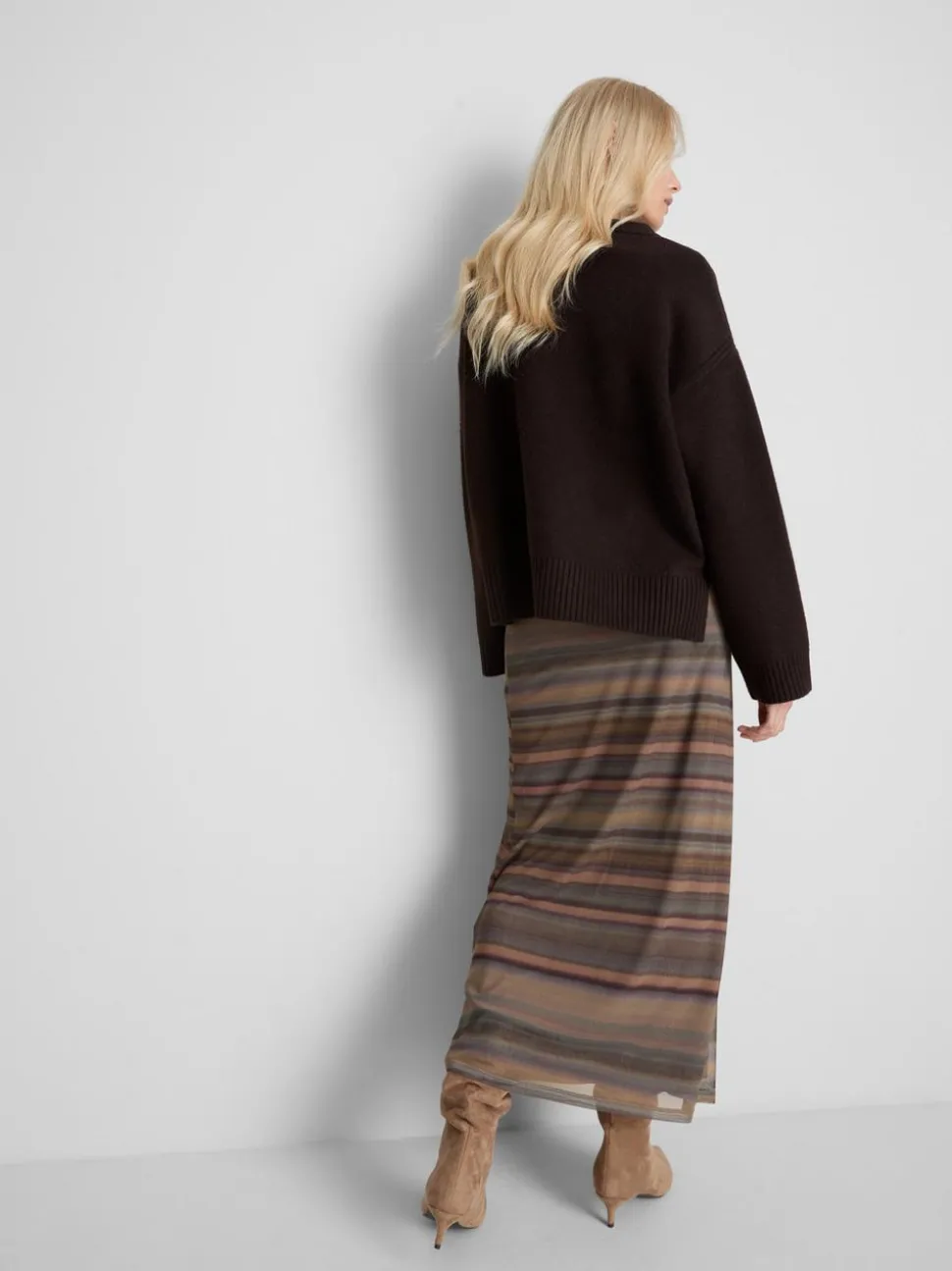 „By Coleen“ Rundhalspullover mit Ziernaht