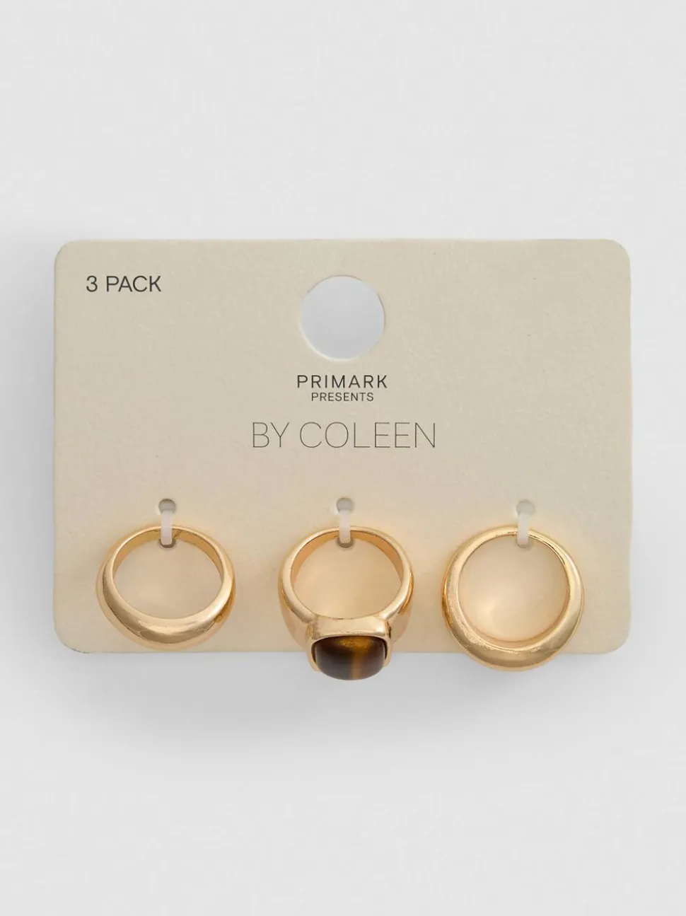 „By Coleen“ Statement-Ringe, 3er-Pack