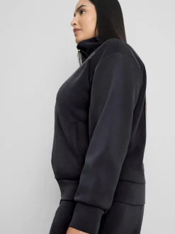„By Coleen“ Sweatshirt aus Modalmischung mit hohem Kragen