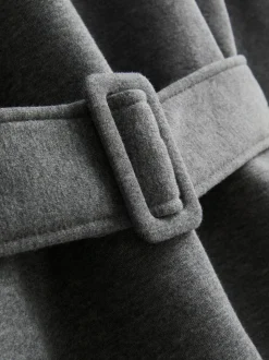 „By Coleen“ Sweatshirt mit hohem Baumwollanteil und Gürtel