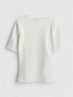 „By Coleen“ T-Shirt mit Raffung und hohem Baumwollanteil