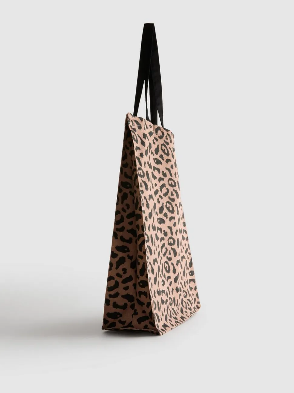 Canvas-Tragetasche mit Leopardenmuster