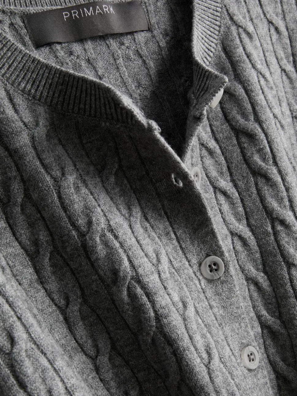 Cardigan mit Zopfmuster