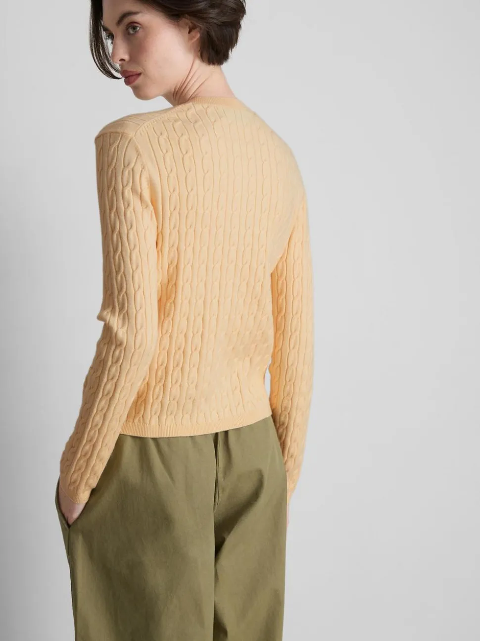 Cardigan mit Zopfmuster