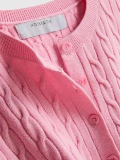 Cardigan mit Zopfmuster