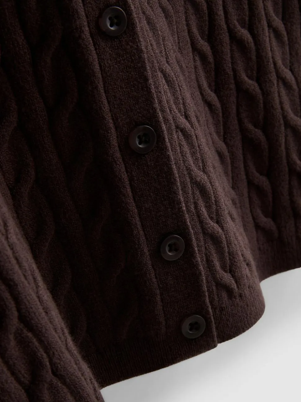 Cardigan mit Zopfmuster
