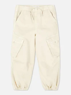 Cargohose mit Bündchen und Kordelzug