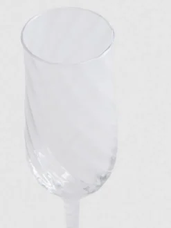 Champagnerglas mit Wirbeldesign