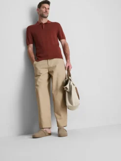 Chinohose mit mittlerer Leibhöhe