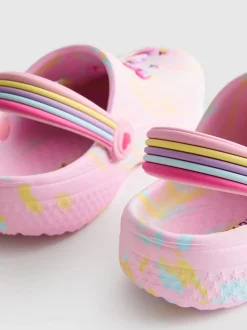Clogs mit Einhornmotiven