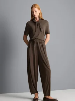 Cocoon-Hose aus Jersey