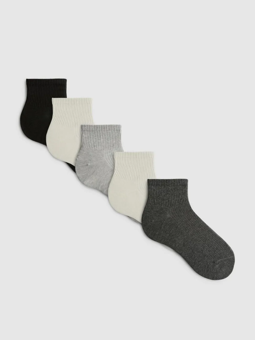 Crew Socken in Viertellänge, 5er-Pack