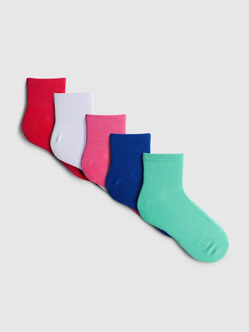 Crew-Socken mit hohem Baumwollanteil, 5er-Pack