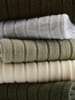 Crew-Socken mit hohem Baumwollanteil in verschiedenen Farben, 5er-Pack