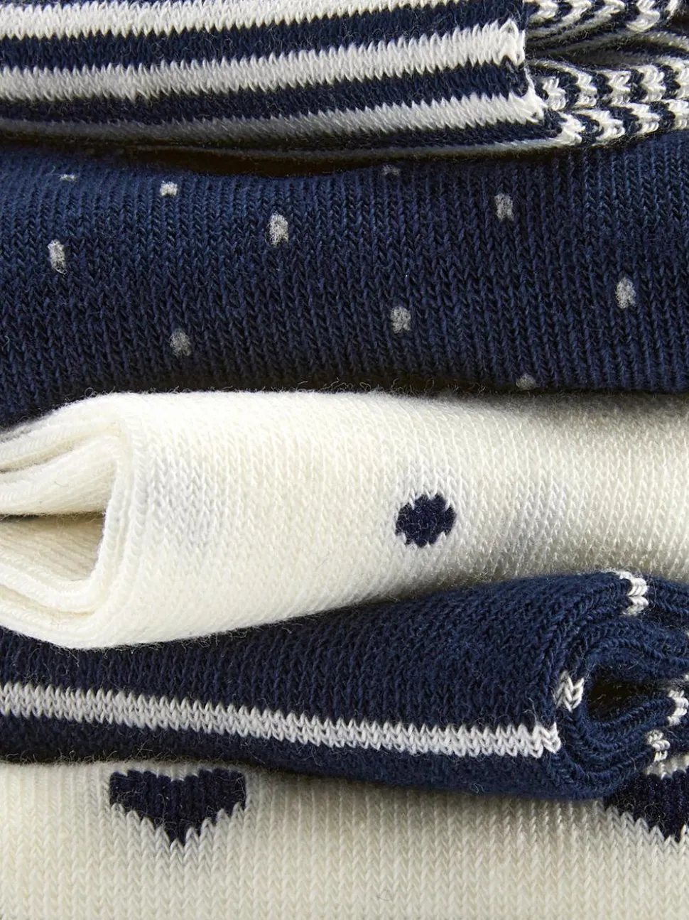 Crew-Socken mit verschiedenen Mustern, 5er-Pack