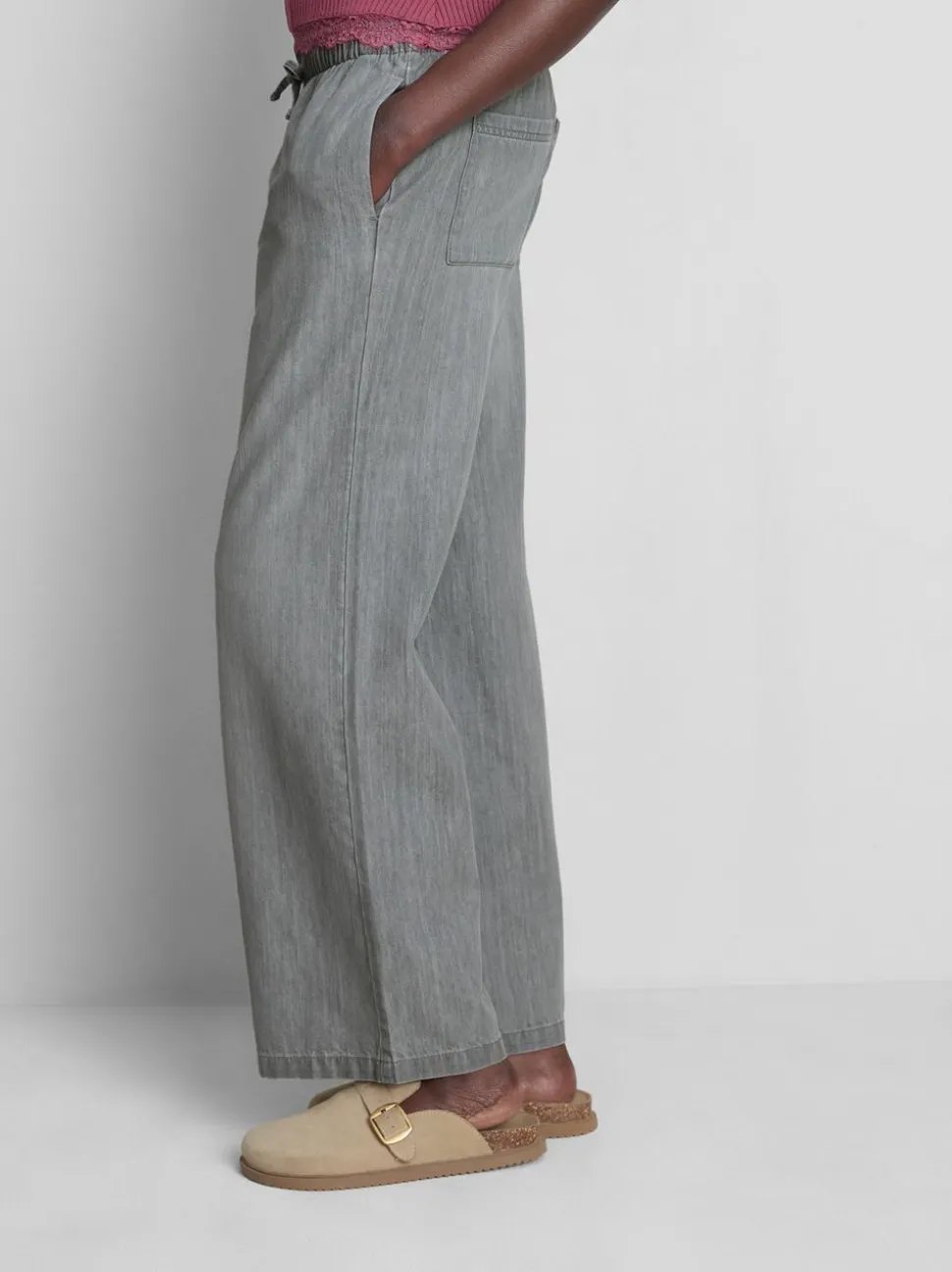 Denim-Jogginghose mit geradem Bein