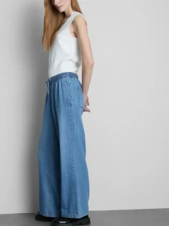 Denim-Jogginghose mit geradem Bein