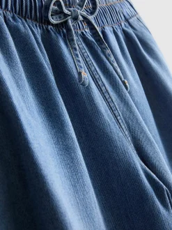 Denim-Jogginghose mit geradem Bein