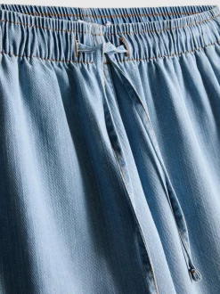 Denim-Jogginghose mit geradem Bein