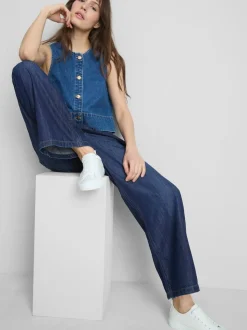 Denim-Jogginghose mit geradem Bein