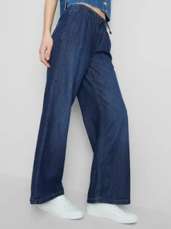 Denim-Jogginghose mit geradem Bein