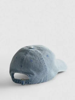 Denim-Kappe mit Initiale