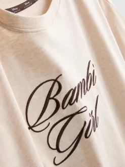 „Disney Bambi“ Oversized-Nachthemd mit Slogan