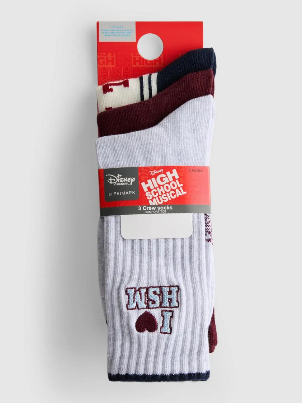 „Disney High School Musical“ Crew-Socken, 3er-Pack