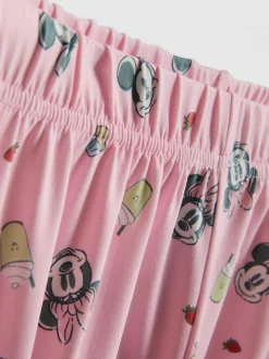 „Disney Micky Maus“ Schlafanzugshorts im Boyfriend-Look