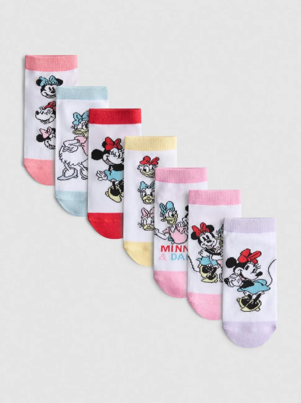 „Disney Minnie Maus“ Sneakersocken, 7er-Pack