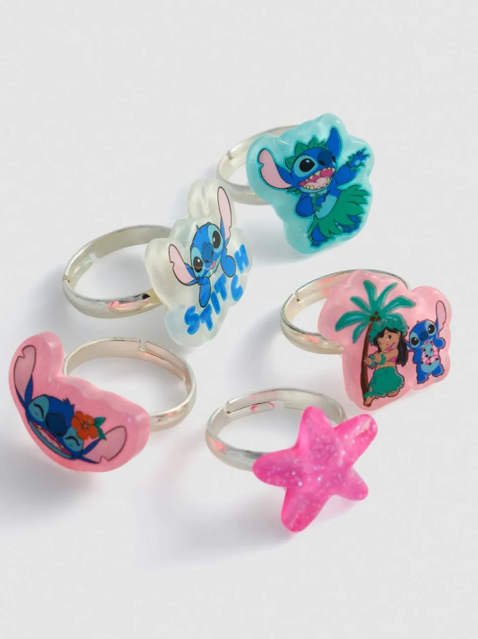 „Disney Stitch“ Anhängerringe, 5er-Pack