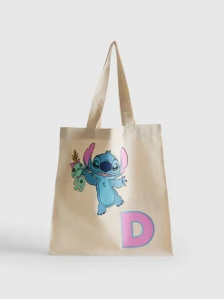 „Disney Stitch“ Einkaufstasche mit Initiale