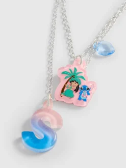 „Disney Stitch“ Halskette mit Initialenanhänger