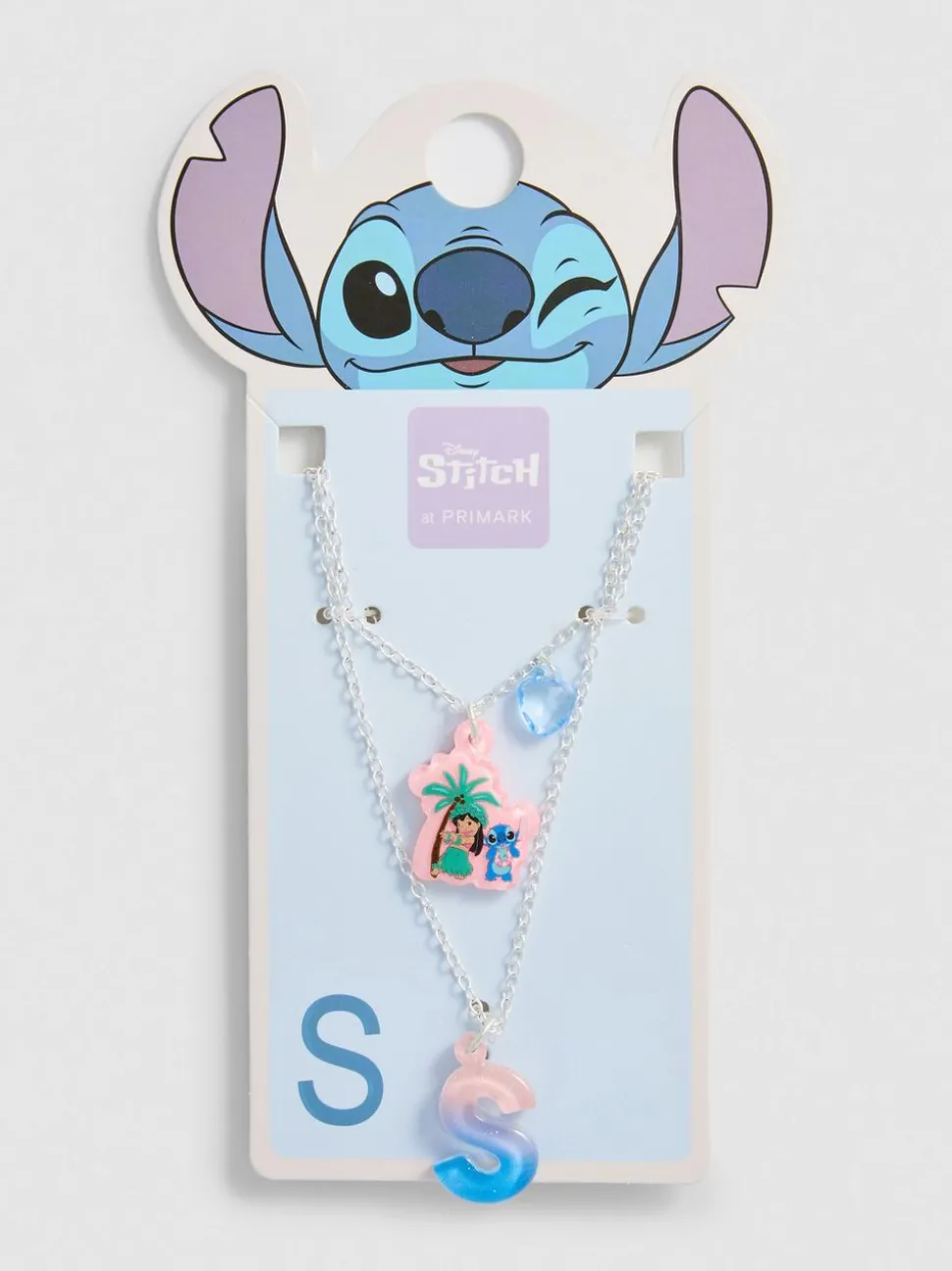 „Disney Stitch“ Halskette mit Initialenanhänger