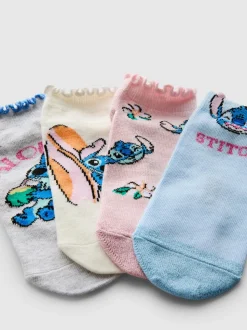 „Disney Stitch“ Sneakersocken, 4er-Pack