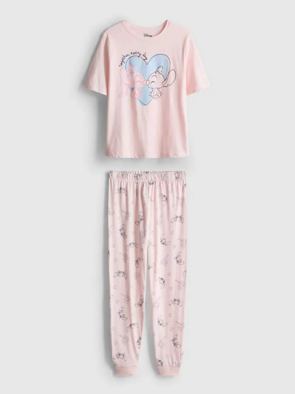 „Disney Stitch und Engel“ Schlafanzug aus reiner Baumwolle
