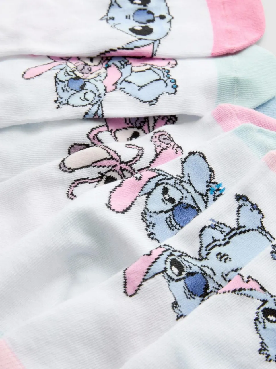 „Disney Stitch“ Viertel-Socken, 7er-Pack