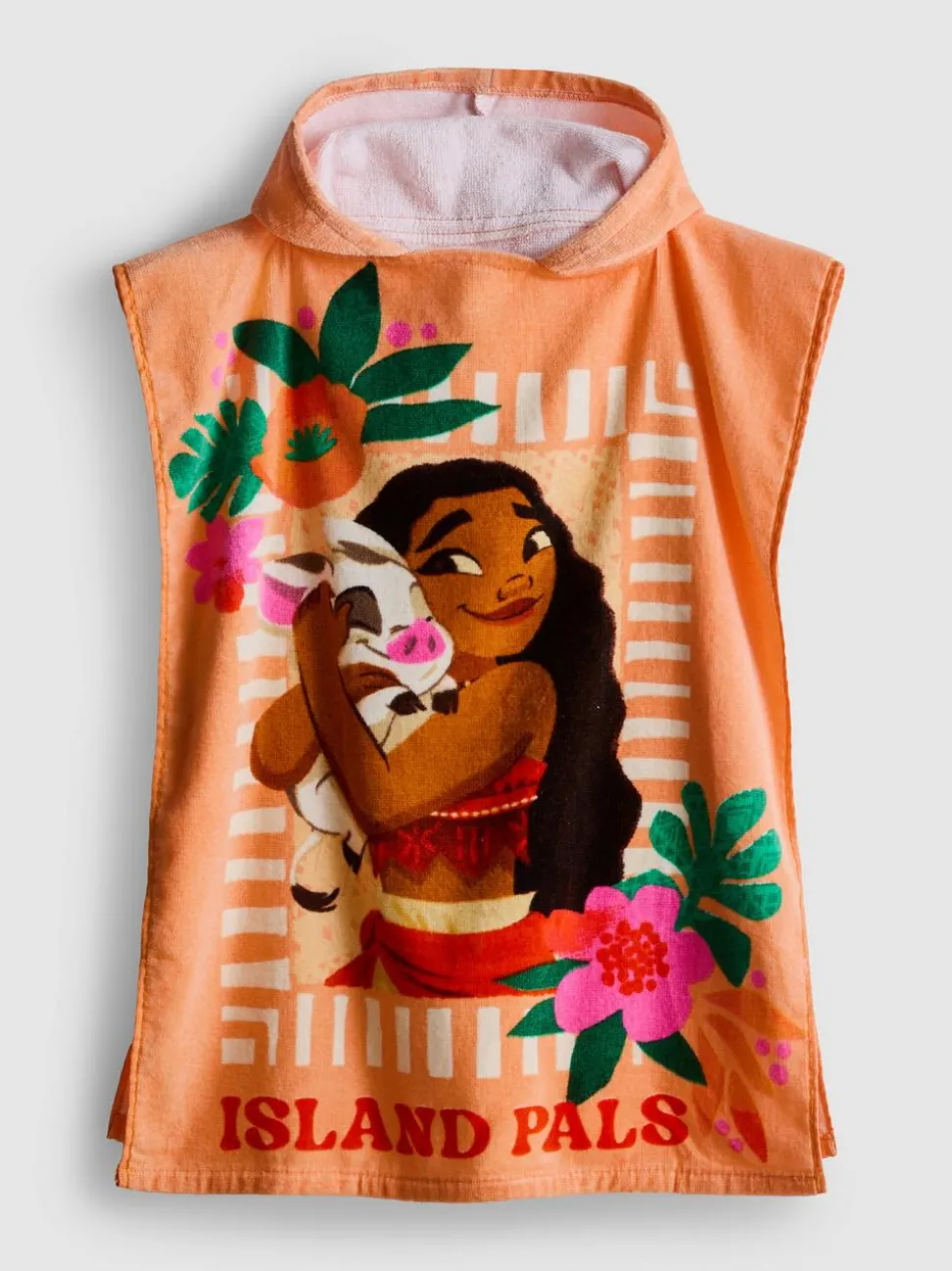 „Disney Vaiana“ Frottee-Poncho mit Kapuze