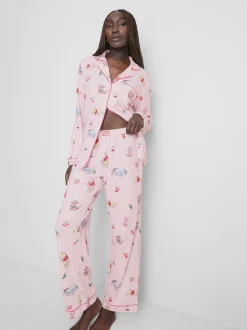 „Disney Winnie Puuh“ Boyfriend-Schlafanzug mit Grafik