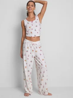 „Disney Winnie Puuh“ Schlafanzug mit Trägertop und hohem Baumwollanteil