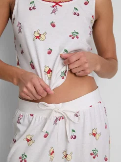 „Disney Winnie Puuh“ Schlafanzug mit Trägertop und hohem Baumwollanteil