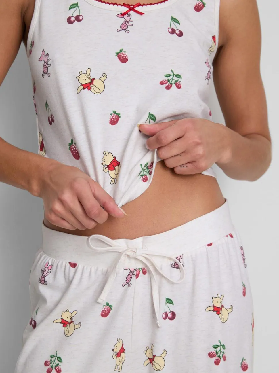 „Disney Winnie Puuh“ Schlafanzug mit Trägertop und hohem Baumwollanteil