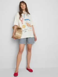 „Dolce Vita“ Oversized-T-Shirt mit Grafik