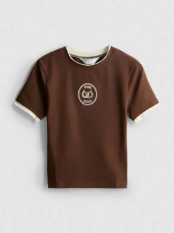 Doppellagiges Baby Tee mit hohem Baumwollanteil