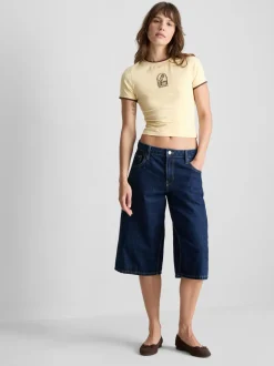 Doppellagiges Baby Tee mit hohem Baumwollanteil
