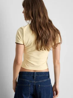 Doppellagiges Baby Tee mit hohem Baumwollanteil